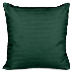 SATÉNOVÁ OBLIEČKA NA VANKÚŠ CIZGILI DARK GREEN 40X40 CM TMAVOZELENÁ