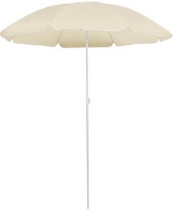Maison Exclusive – slnečník s oceľovou tyčou, piesková farba, 180 cm