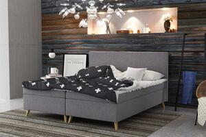 Čalúnená posteľ BLAIRE - 160x200, šedá