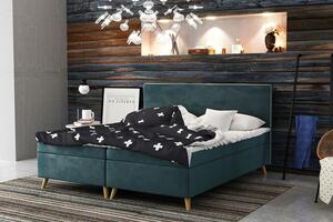 Čalúnená posteľ BLAIRE - 180x200, modrozelená