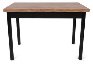 Rozkladací jedálenský stôl (pre 6 osôb) Pollo (Orech + Čierna). Vlastná spoľahlivá doprava až k Vám domov. 1072958