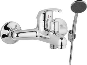 JB Sanitary Vaňová nástenná batéria SLIM 150 mm, s otočným prepínačom s príslušenstvom A10 51 01