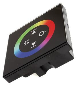 ECOLIGHT Čierne nástenné dotykové diaľkové ovládanie