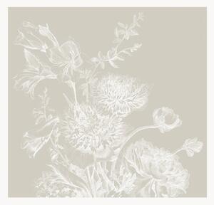 Tapeta Engraved Flowers