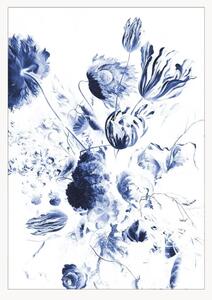 Netkaná tapeta Royal Blue Flowers II