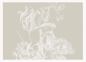 Tapeta Engraved Flowers