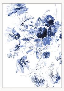 Tapeta Royal Blue Flowers III