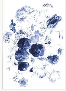 Netkaná tapeta Royal Blue Flowers I