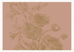 Netkaná tapeta Engraved Flowers