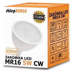 MILIO LED žiarovka 12V - MR16 - 5W - 435 lm - studená biela