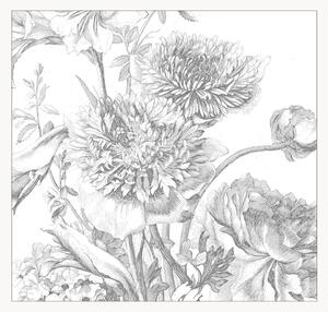 Netkaná tapeta Engraved Flowers