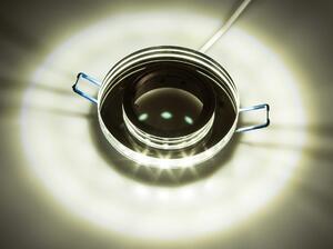 BERGE Podhľadové bodové svietidlo BRG71023 nevýklopné - GU10 - okrúhle + svietiaca LED pásik 3W neutrálna biela