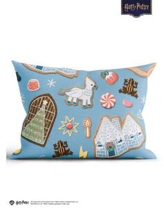 Bavlnená obliečka na vankúš Renforcé 40 × 60 cm - Cozy Christmas modré