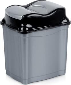 Plastový odpadkový kôš, výklopný, kancelária, kúpeľňa, kuchyňa, 5 l