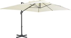 Maison Exclusive - Slnečník s hliníkovým stožiarom 400 x 300 cm piesok