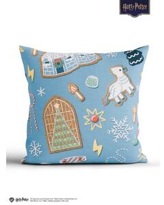 Bavlnená obliečka na vankúš Renforcé 40 × 40 cm - Cozy Christmas modré