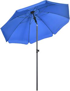 Outsunny slnečník Ø180cm terasový slnečník s UV ochranou Nastaviteľný sklon