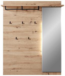 VEŠIAKOVÝ PANEL, dub artisan, 120/153/30 cm Voleo - Vešiakové steny