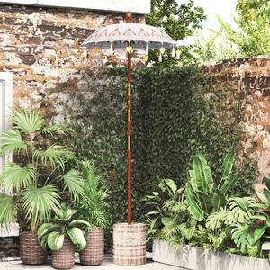 Maison Exclusive – Bali slnečník s podstavcom, krémová farba, 95 x 95 x 260 cm