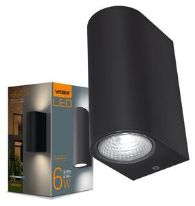 VIDEX-6W-PELLE-BLACK LED vonkajšie osvetlenie čierna