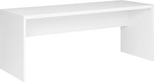 PÍSACÍ STÔL, biela s vysokým leskom, 180/69/75 cm Xora - Kancelárske stoly