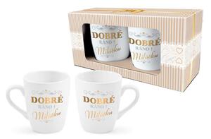 Hrnek 2 ks, Dobré ráno! Miláčku, 300 ml