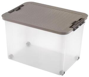 Plastový úložný box s vekom HEIDRUN R-box 45l