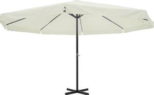 Maison Exclusive - Slnečník biely hliník 500 cm