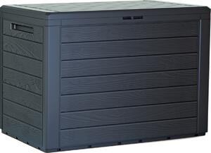 Záhradný box WOODEBOX antracit 78 cm - 190L