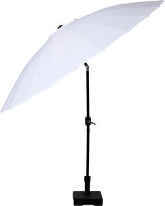 Camp Active slnečník Ochrana pred slnkom na balkón a terasu - ⌀250 x 240 cm - Obdĺžnikový slnečník - Slnečník bez podstavca - Biely
