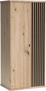 Kondela Dvojdverová šatníková skriňa Koli C-1 - dub artisan / čierna