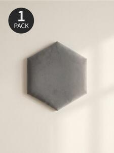 Sinsay - Čalúnené hexagonálne nástenné panely - svetlošedá