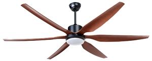 Stropný ventilátor so svetlom hnedý syntetický materiál diaľkové ovládanie moderný škandinávsky štýl obývacia izba
