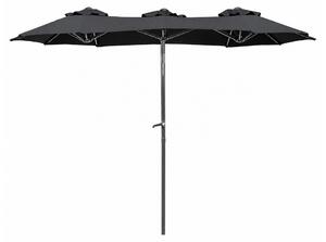 Linder Exclusiv Záhradný slnečník 300x150x220 cm Tmavo sivý