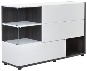 KOMODA, biela, perleťová, 120/77/40 cm MID.YOU - Komody, Online Only