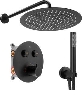 Podomietkový Sprchový Set Rea Lungo Thermostat Black + Box