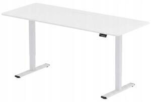 Výškovo nastaviteľný stôl FQ1W-1880-EU, rozmer 180 x 80 cm, biela farba