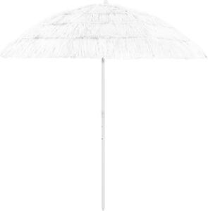 Maison Exclusive - Plážový slnečník Hawaii, biely 240 cm