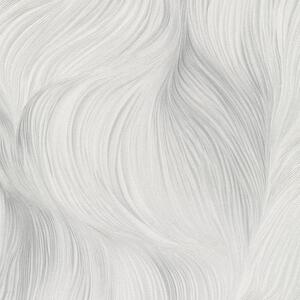 Vliesové tapety na stenu GMK Fashion for walls 5 10522-31, rozmer 10,05 m x 0,53 m, jemné vlnovky sivo-biele, Erismann