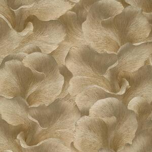 Vliesové tapety na stenu GMK Fashion for walls 5 10527-30, rozmer 10,05 m x 0,53 m, florálny vzor metalicky zlatý, Erismann