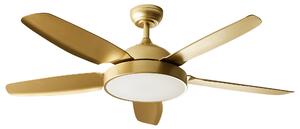 Stropný ventilátor so svetlom mosadzný diaľkové ovládanie 5 rýchlostí rustikálna tradičná obývacia izba spálňa