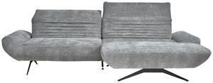 ROHOVÁ SEDAČKA, textil, sivá Dieter Knoll - Sedačky