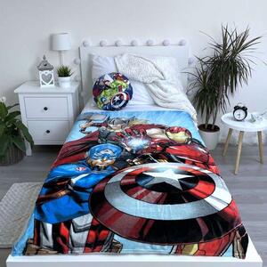 JERRY FABRICS Deka mikroflanel Avengers Heroes 02 Polyester 100/150 cm