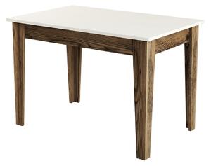 Jedálenský stôl (pre 4 osoby) Kika (Orech + Krémová). Vlastná spoľahlivá doprava až k Vám domov. 1073316