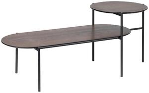 KONFERENČNÝ STOLÍK, čierna, tmavý dub, kov, kompozitné drevo, 118/45/48 cm MID.YOU - Stolíky do obývačky, Online Only