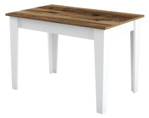 Jedálenský stôl (pre 4 osoby) Kika (Orech + Biela). Vlastná spoľahlivá doprava až k Vám domov. 1073319