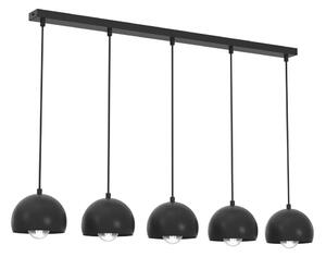 Závesný luster SOOL 5xE27/15W/230V čierny