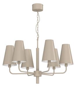 Luster na reťazi TORTOLA 6xE14/15W/230V béžový