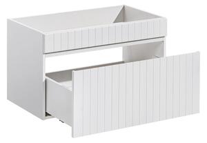 Kúpeľňová skrinka s umývadlom a doskou ICONIC White DU80/1 | 80 cm
