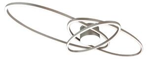 Brilagi - stmievateľné LED stropné svietidlo APOLLO LED/58W/230V 43,2x101,2 cm chróm + diaľkový ovládač